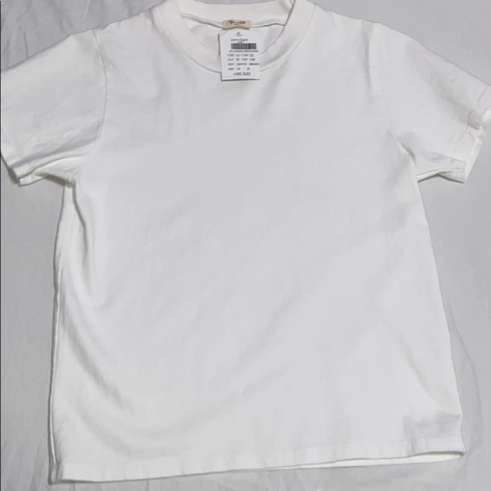 white tee